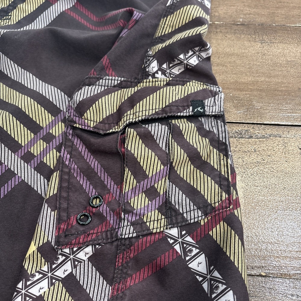 Rusty R Evolution Men's Board Shorts‎  Size 40 Multi Color Y2K - Picture 5 of 10